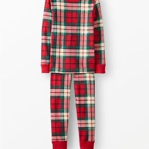 Hanna Andersson Holiday Plaid Kids Pajama Set size 5